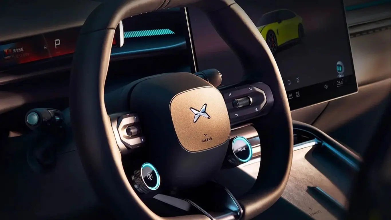 Xpeng P7, салон